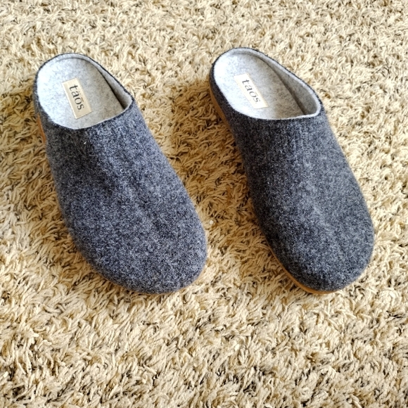 Taos Footwear Shoes Taos Footwear Woollery Wool Cork Wedge Clogs